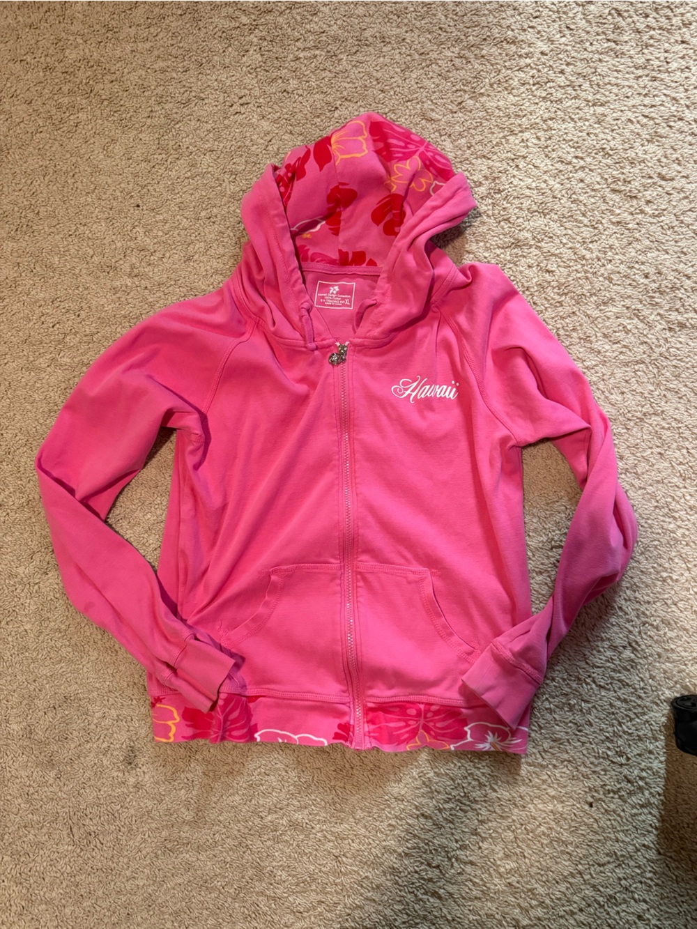 Y2K pink hawaii jacket